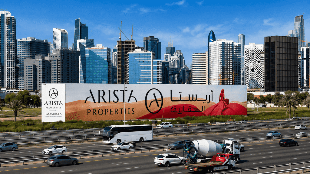 Arista Properties luxury real estate launch campaign in Dubai