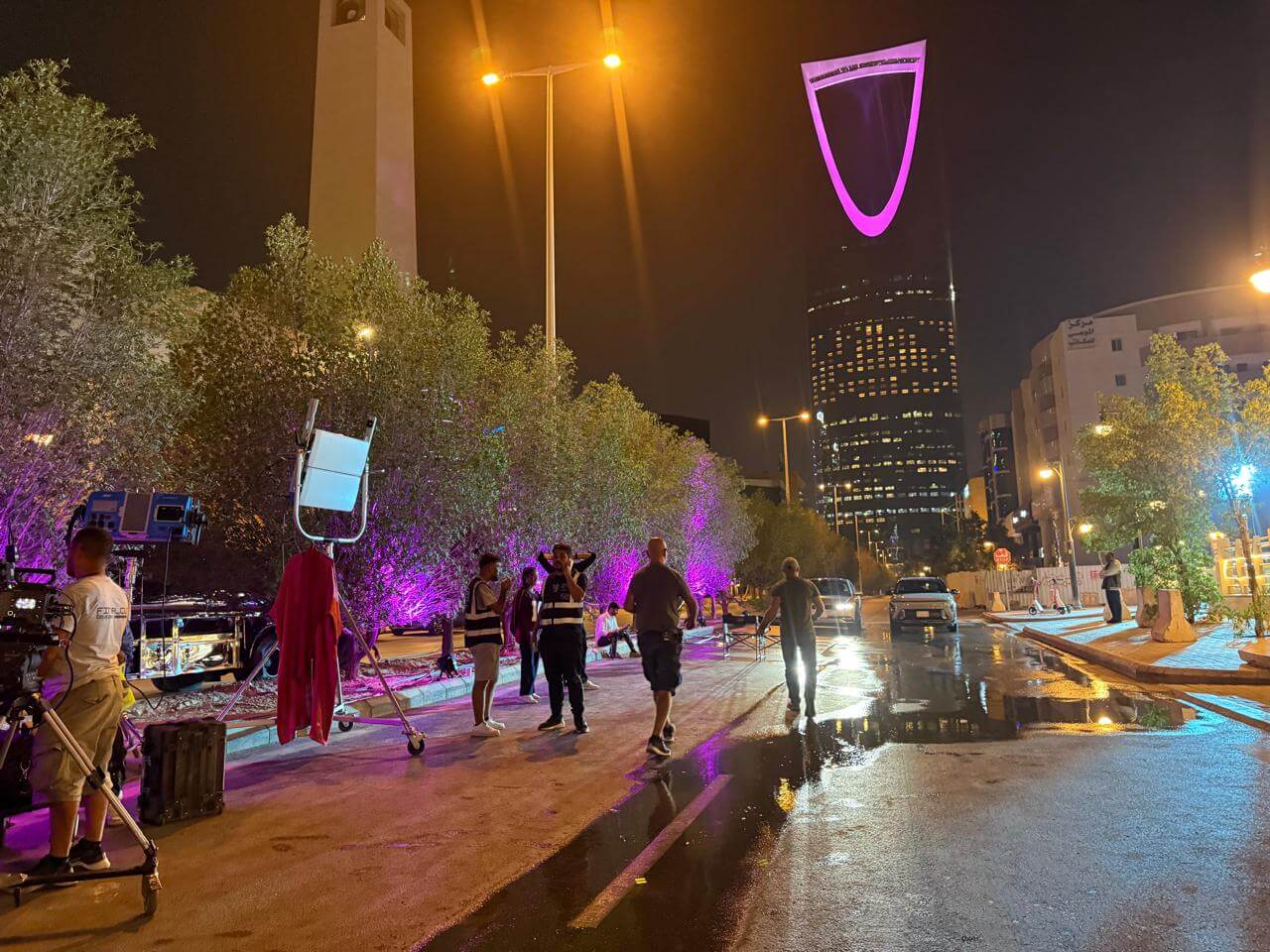Hyundai Saudi Gen Z campaign behind-the-scenes night shoot in Riyadh