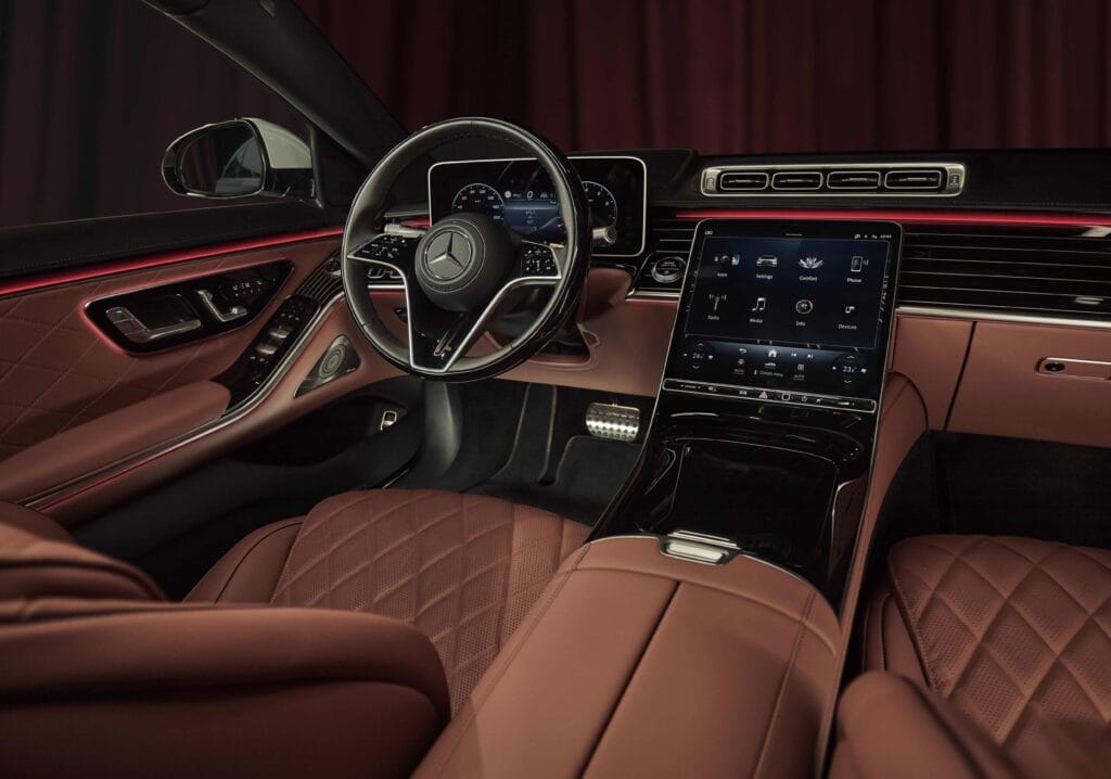 Mercedes-Benz S-Class luxury interior campaign photography