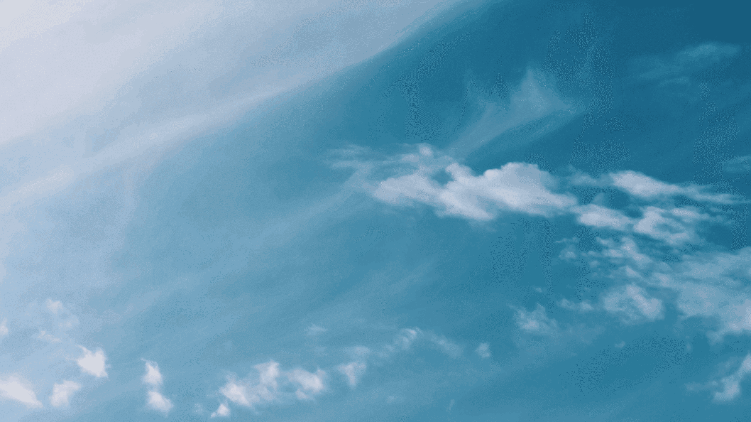 Soft blue sky and clouds used as a visual backdrop in the Toosuns campaign portfolio.